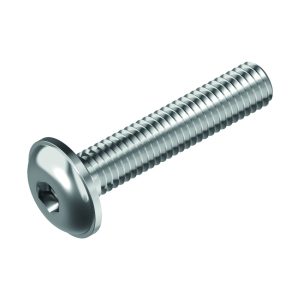 Oval Head Hex Screws with Flange ISO 7380, A2