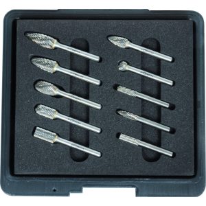 Carbide coated burr set 10-pcs