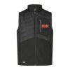 Black AC/DC hybrid bodywarmer