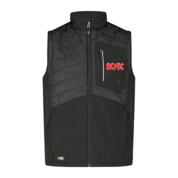 Black AC/DC hybrid bodywarmer