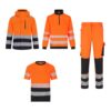 Orange and black Scuti hi-vis uniform set