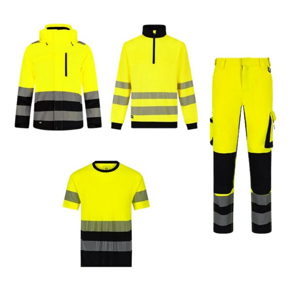 Yellow and black Scuti hi-vis uniform set